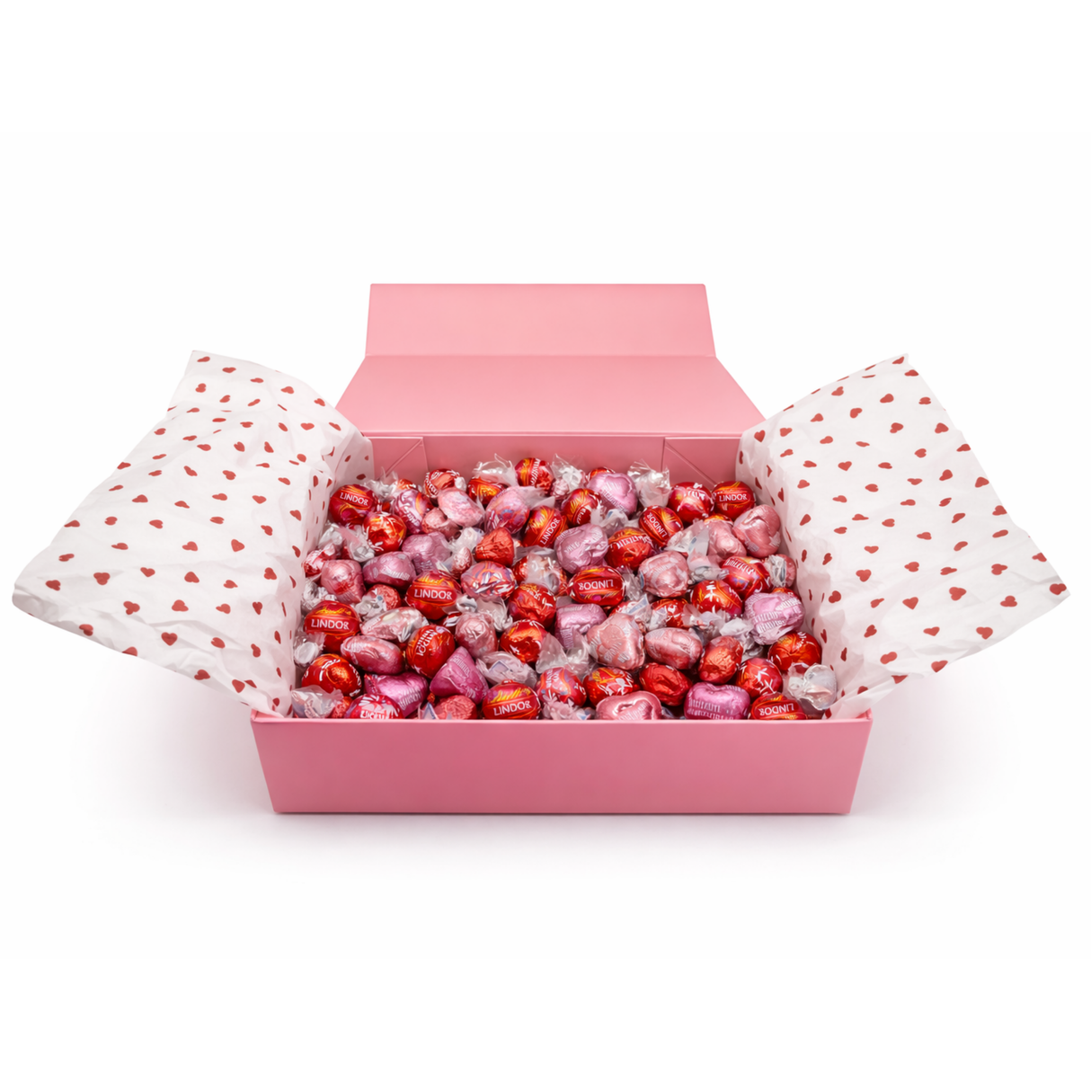 Valentine’s Day Chocolate Gift Box with Hershey’s & Lindt Favorites – Pink Box – 4 lb