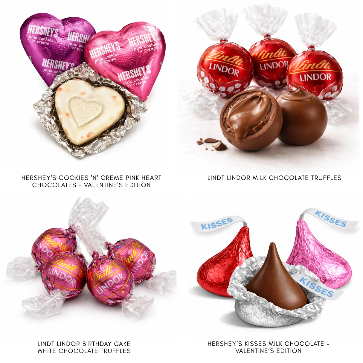 Valentine’s Day Chocolate Gift Box with Hershey’s & Lindt Favorites – Red Box – 4 lb