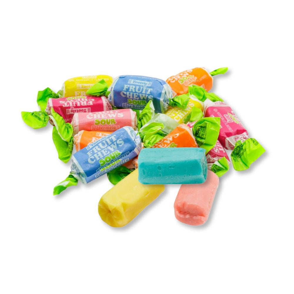 Tootsie Roll Fruit Chews – Sour – Assorted Flavors – Bulk Value Pack