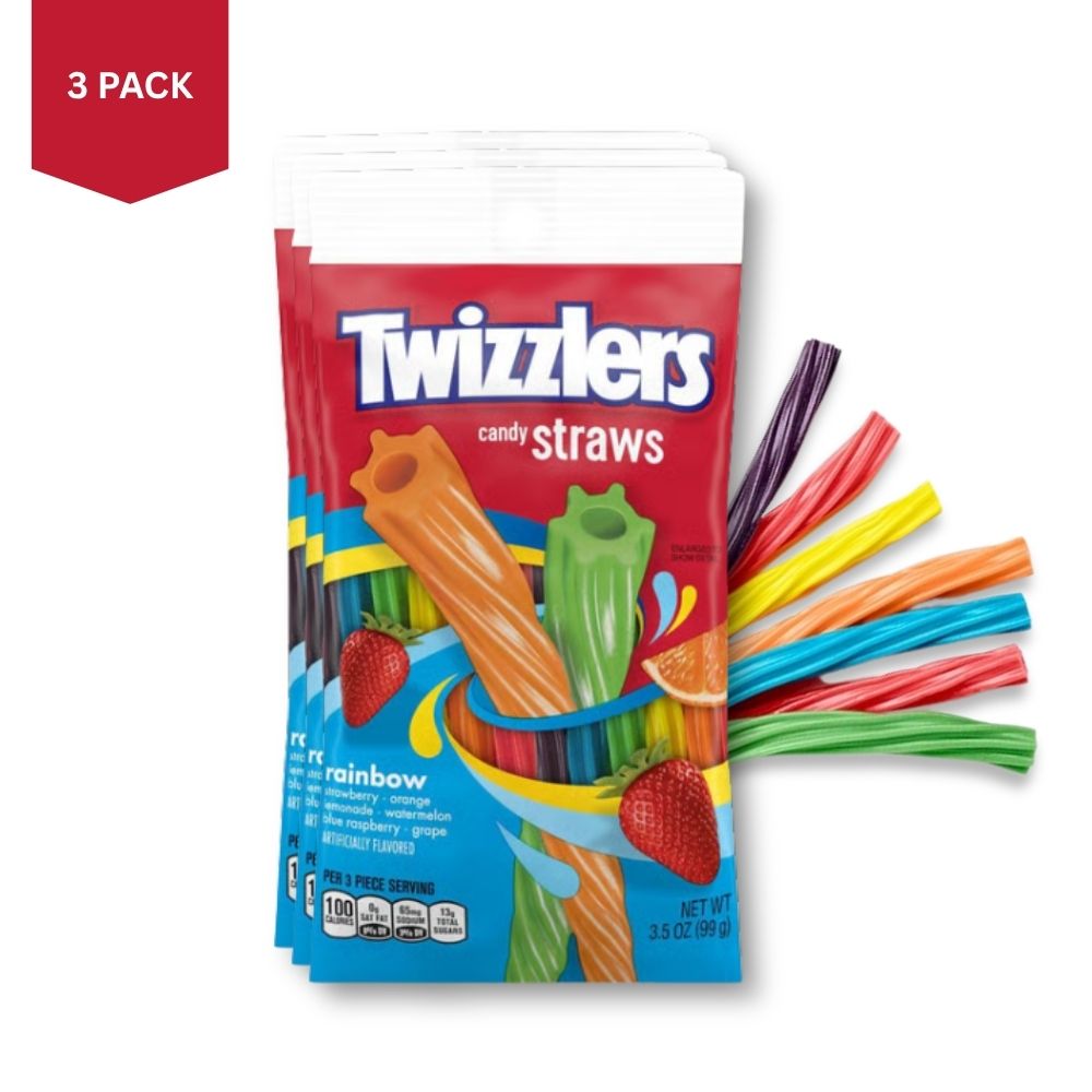 Twizzlers Candy Straw Rainbow 3.5oz