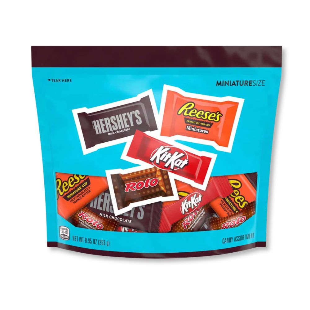 Hershey's, Reese's, Kit Kat & Rolo Miniatures Size Chocolate – Variety Pack – 8.95 oz