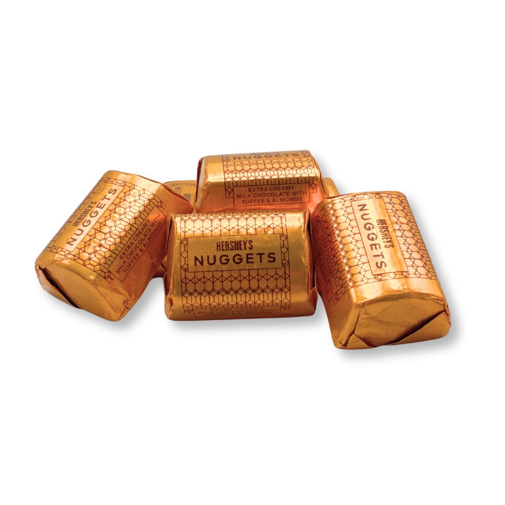 Hershey's Nuggets Extra Creamy Milk Chocolate with Toffee & Almonds – Bulk Value Pack
