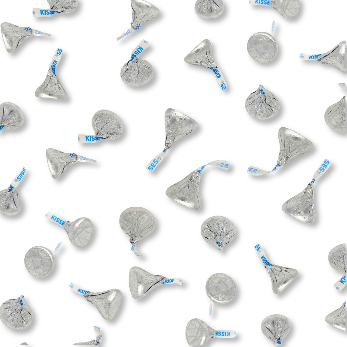 Hershey's Kisses Milk Chocolate – Silver Foils – Bulk Value Bag