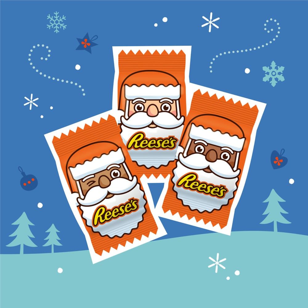 Reese's Milk Chocolate Peanut Butter Santa – Snack Size – Bulk Value Pack