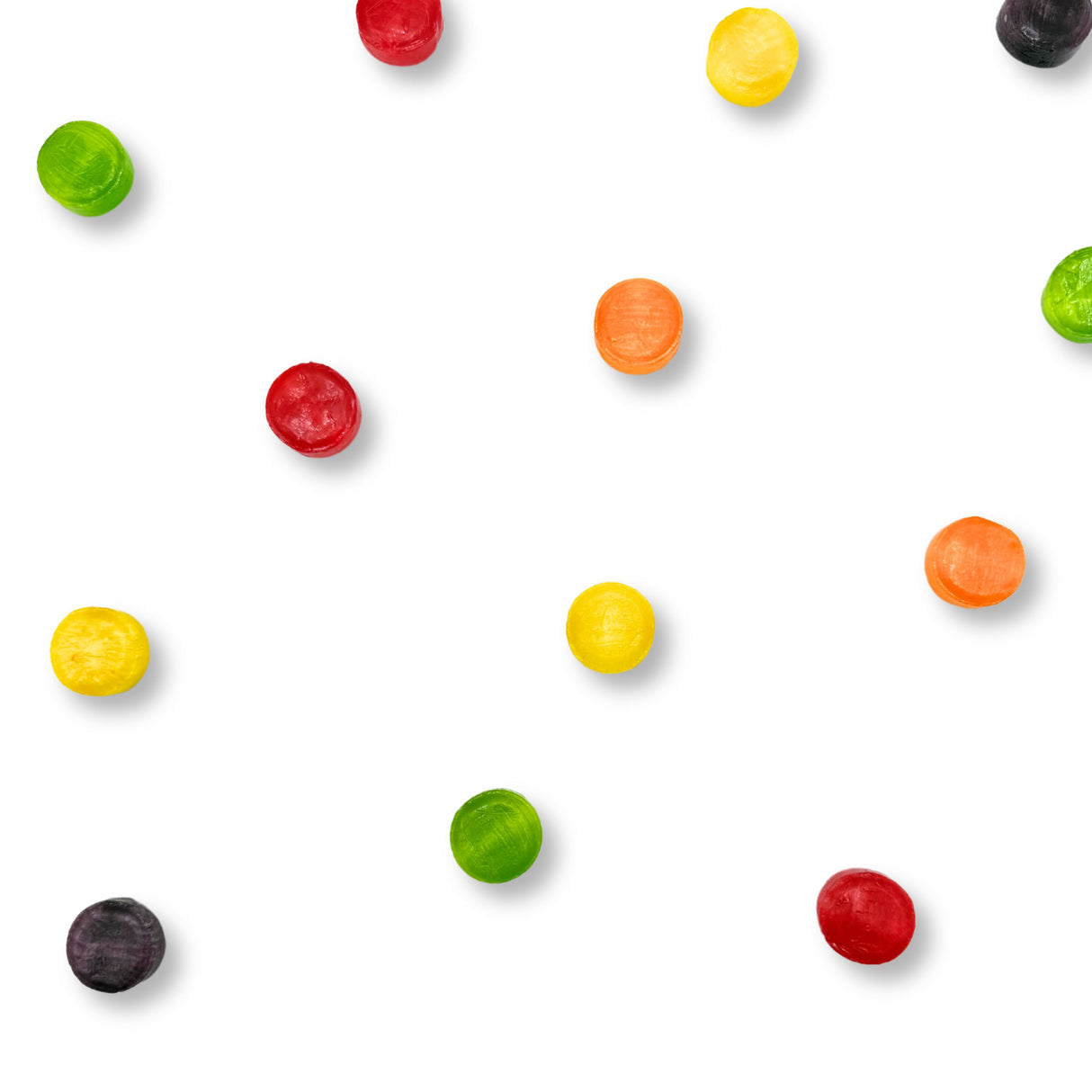 Fruit Buttons Hard Candy – Assorted Fruit – Bulk Value Bag