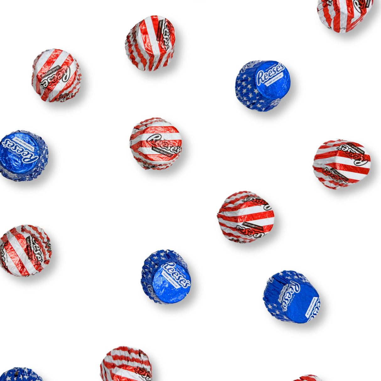 Reese's Miniature Cups Milk Chocolate & Peanut Butter – Patriotic Foils, Bulk Value Pack