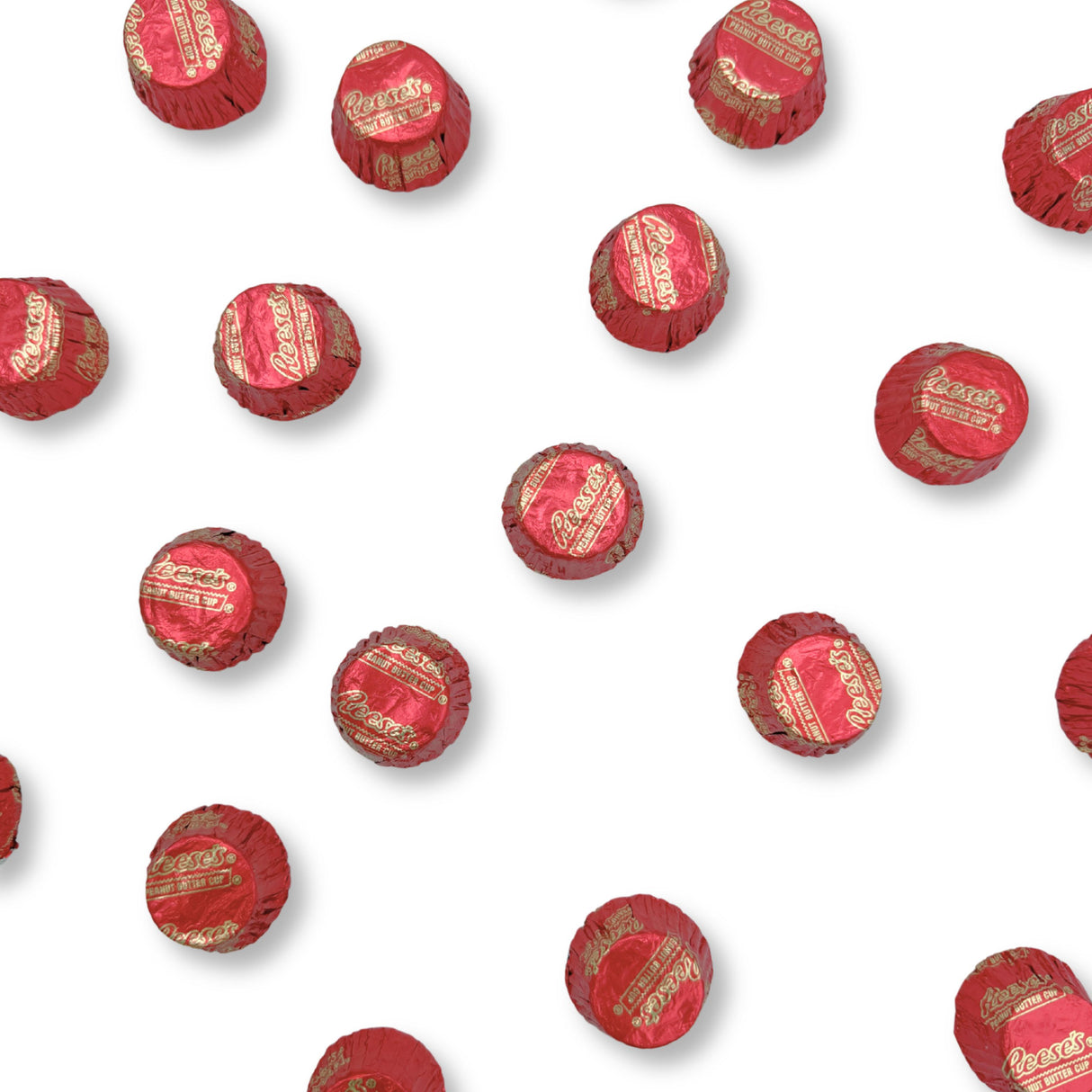 Reese's Miniature Cups Milk Chocolate & Peanut Butter – Valentine Foils, Bulk Value Bag