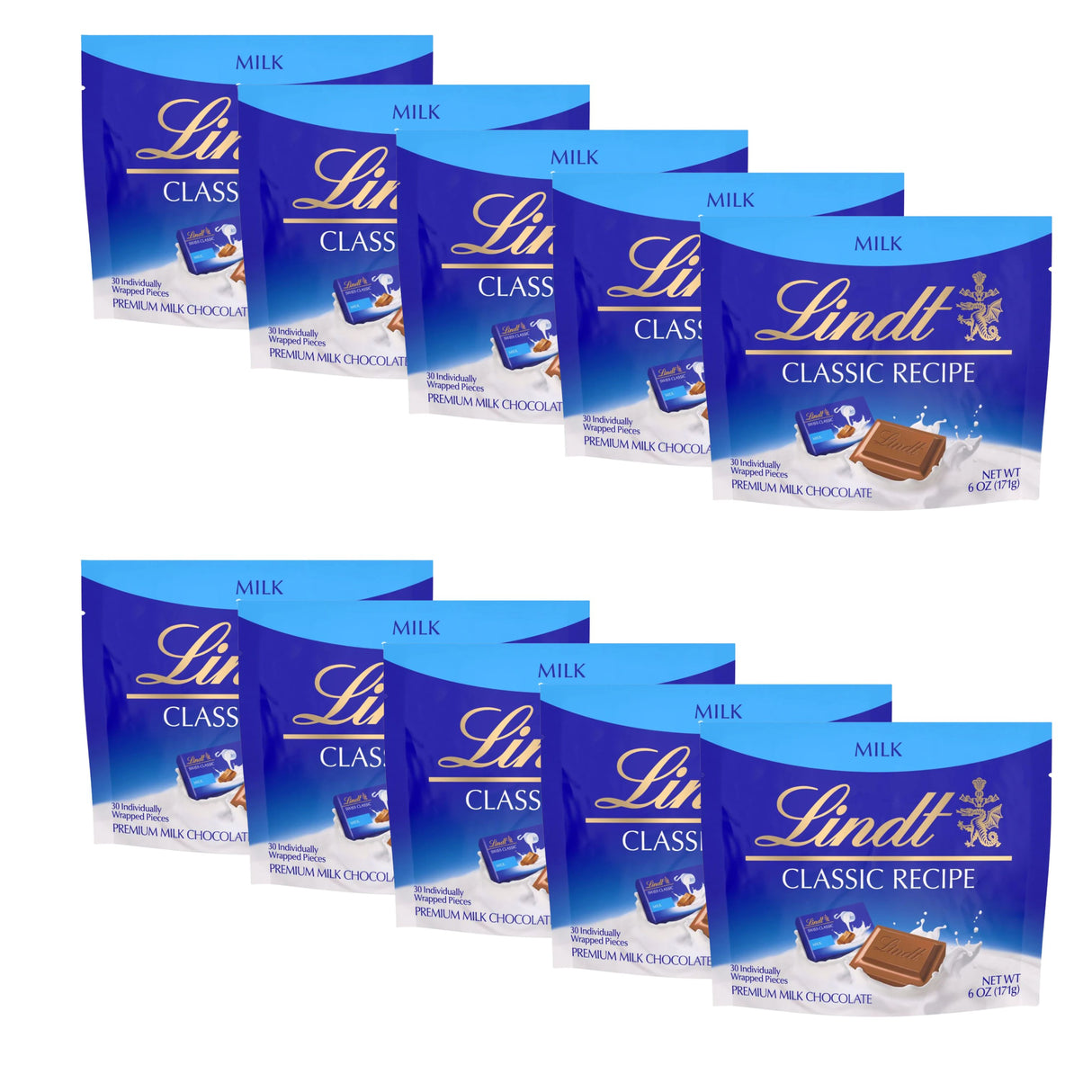 Lindt Classic Recipe Milk Chocolate Mini Bars – Bulk Value Pack