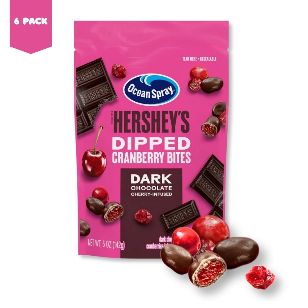 Ocean Spray Hershey's Dark Chocolate Dipped Cherry Infused Cranberries, 5 oz