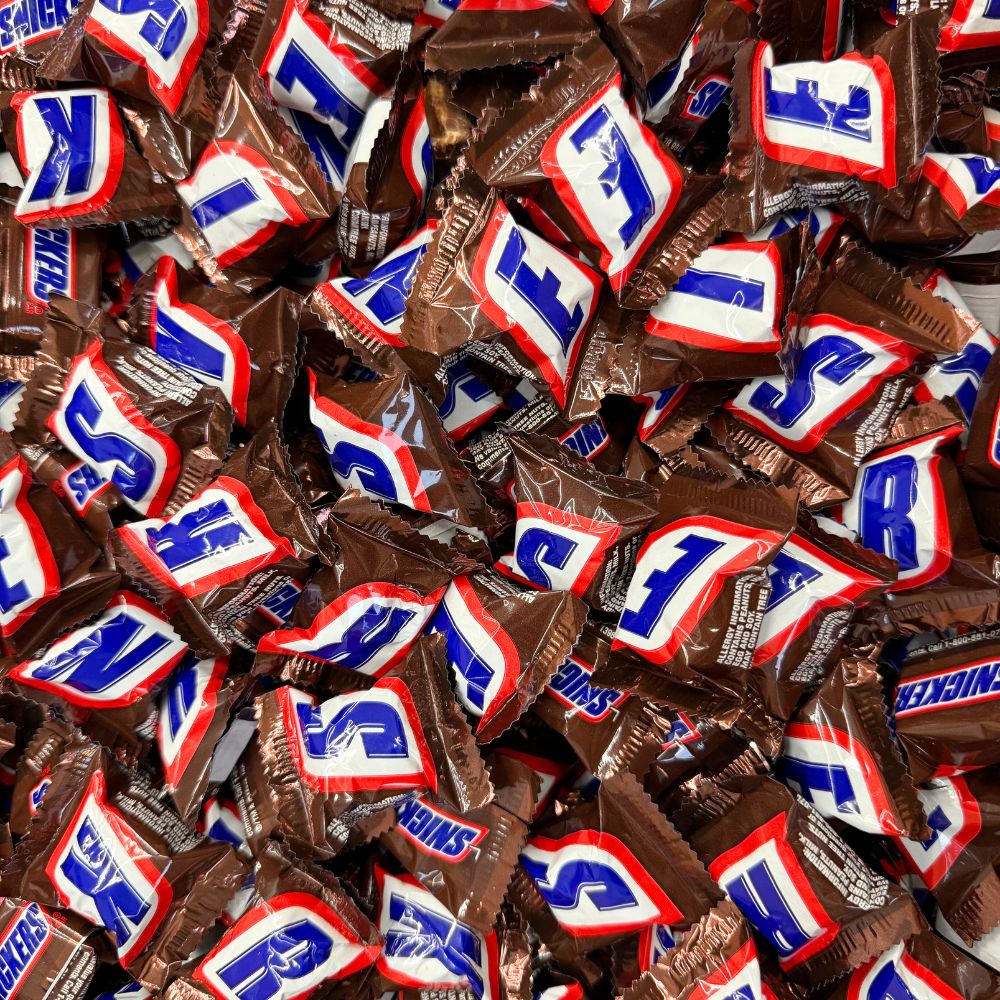 Snickers Chocolate Candy Bar – Mini Size, Bulk Value Pack