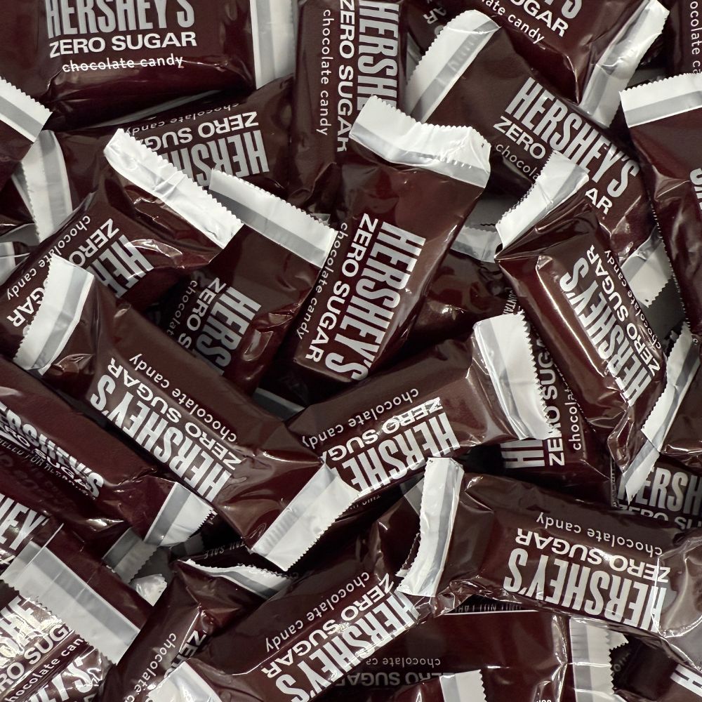 Hershey's Zero Sugar Milk Chocolate - Snack Size, Bulk Value Pack