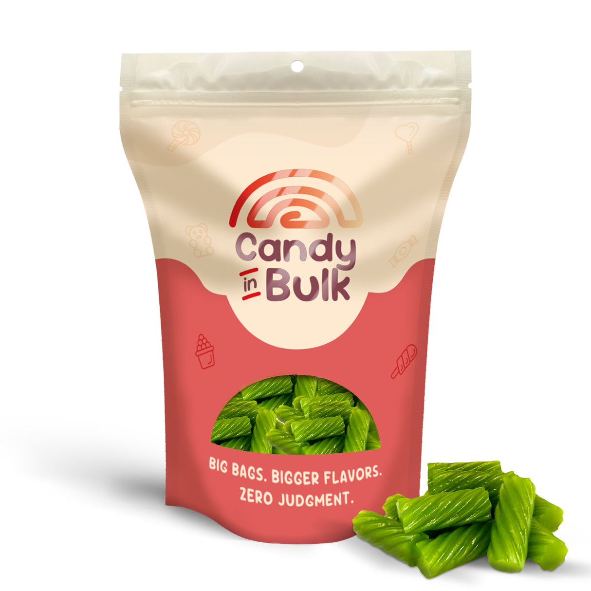 Darrell Lea Soft Licorice Green Apple Candy – Bulk Value Bag