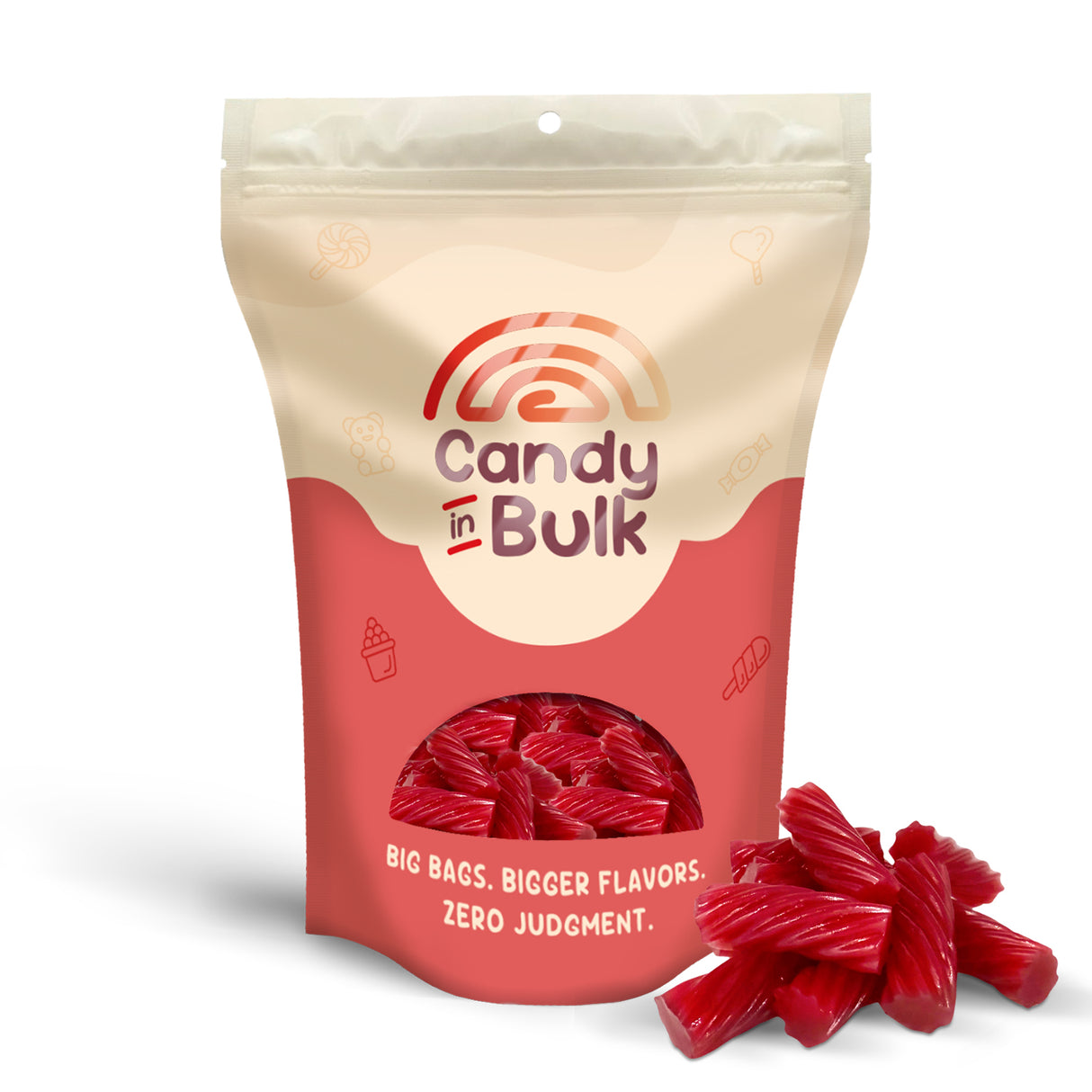 Darrell Lea Soft Licorice Strawberry Candy – Bulk Value Bag