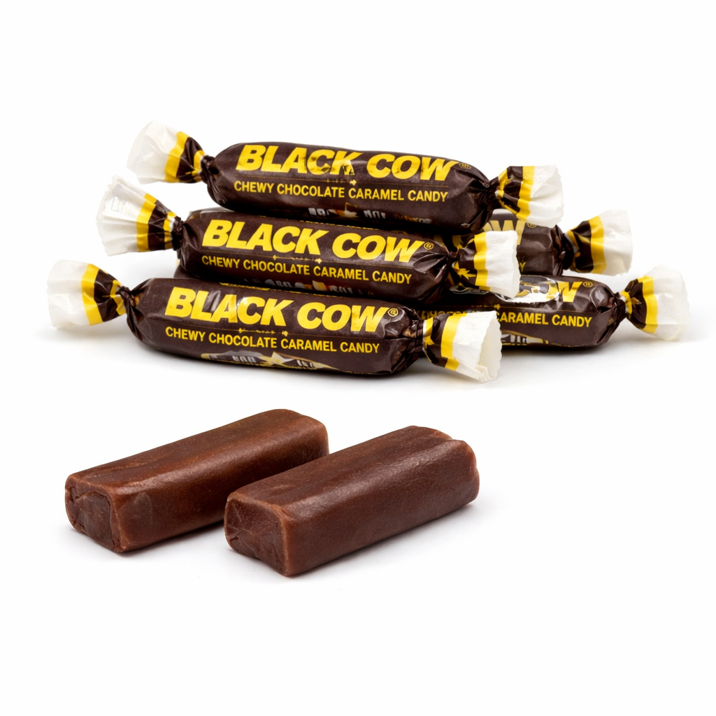 Atkinson's Black Cow Chocolate Caramel Candy – Bite Size – Bulk Value Bag