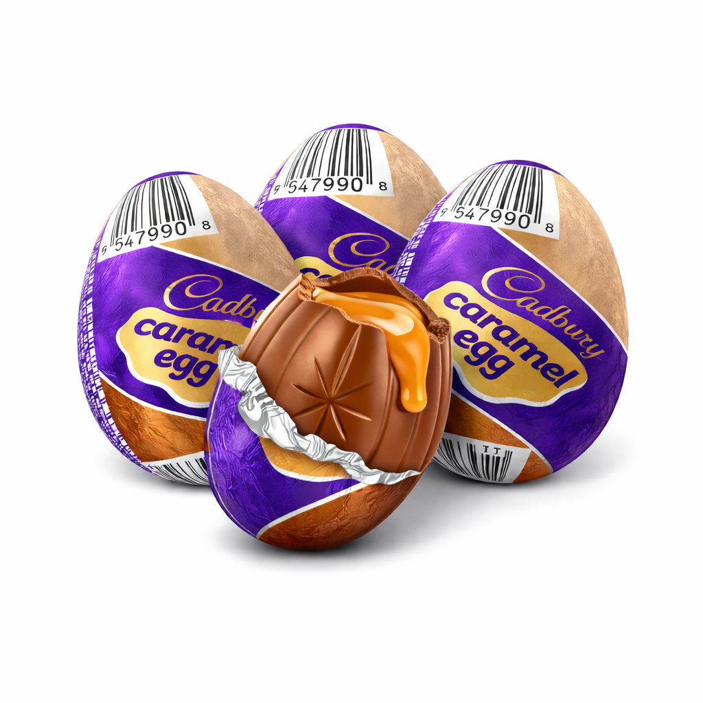 Cadbury Caramel Eggs Milk Chocolate Candy – 1.2 oz Each – Bulk Value Bag
