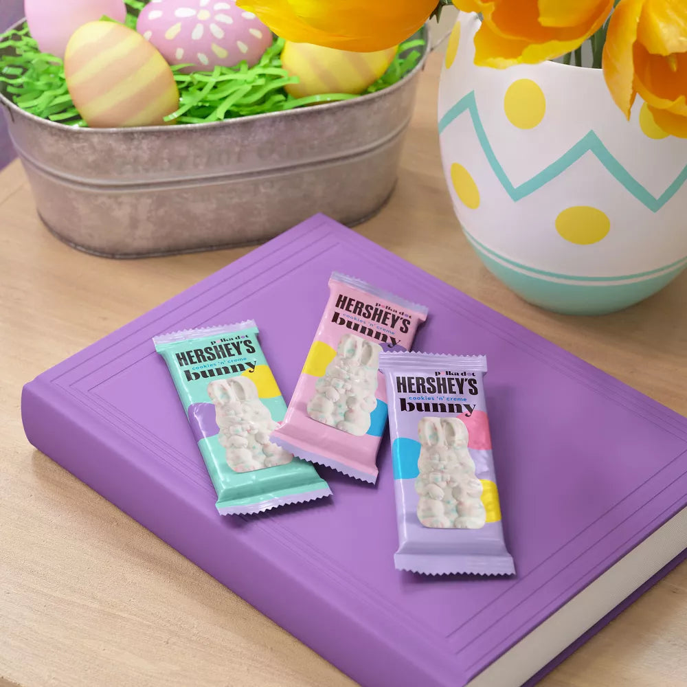 Hershey's Polka Dot Cookies & Creme Bunnies 1.2 oz Pack of 36 (Easter)