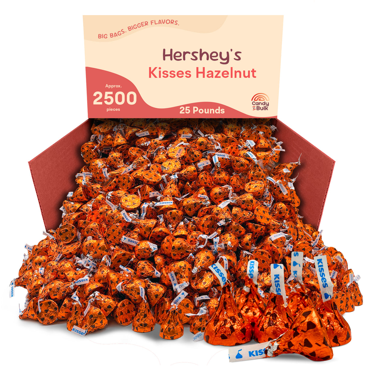 Hershey's Kisses Milk Chocolate with Hazelnut – Bulk Value Bag
