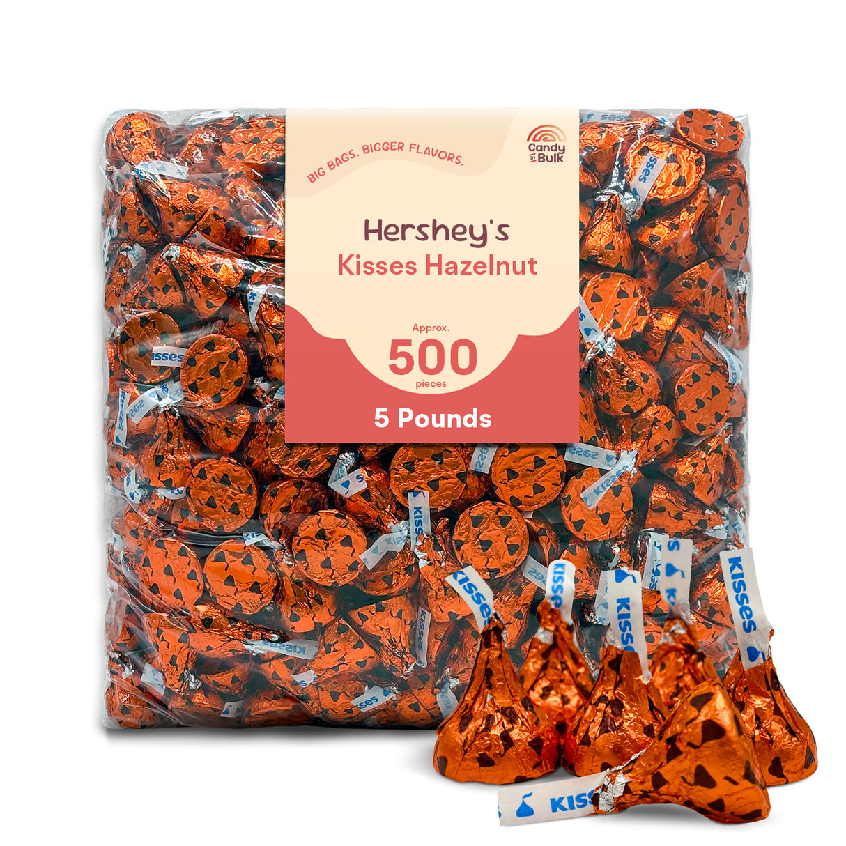 Hershey's Kisses Milk Chocolate with Hazelnut – Bulk Value Bag