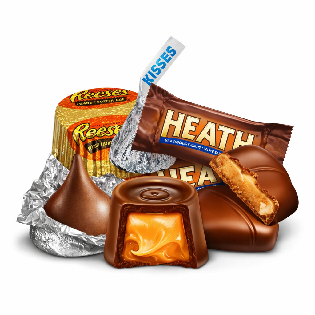 Hershey's Miniatures Chocolate – Kisses, Reese's, Heath & Rolo – Bulk Value Pack