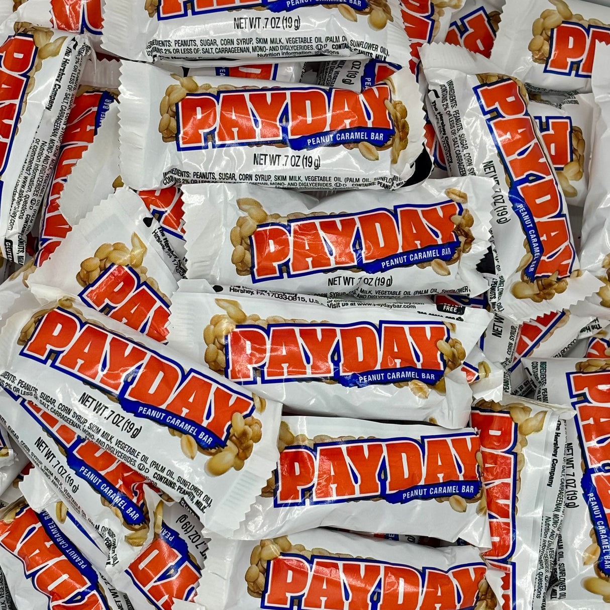 PayDay Peanut Caramel Candy Bars .7 oz, Bulk Value Bag