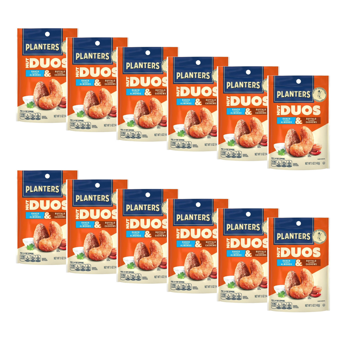 Planters Nut Duos Ranch Almonds & Buffalo Cashews 5 oz