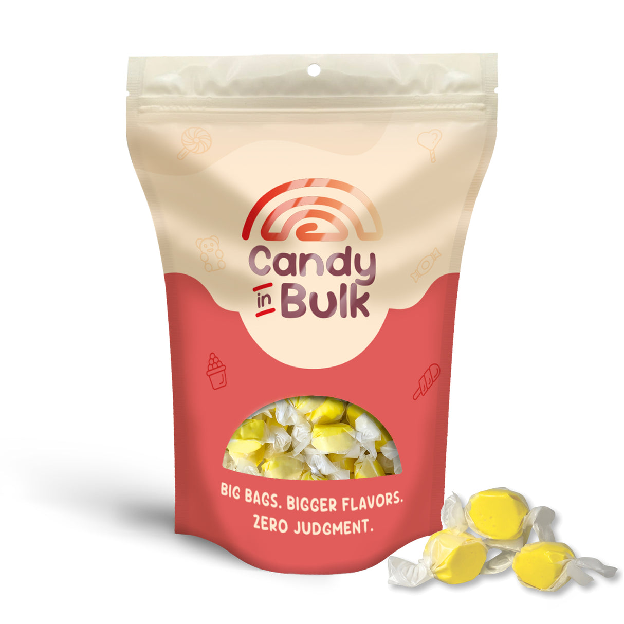 Salt Water Taffy Candy – Banana – Bulk Value Bag