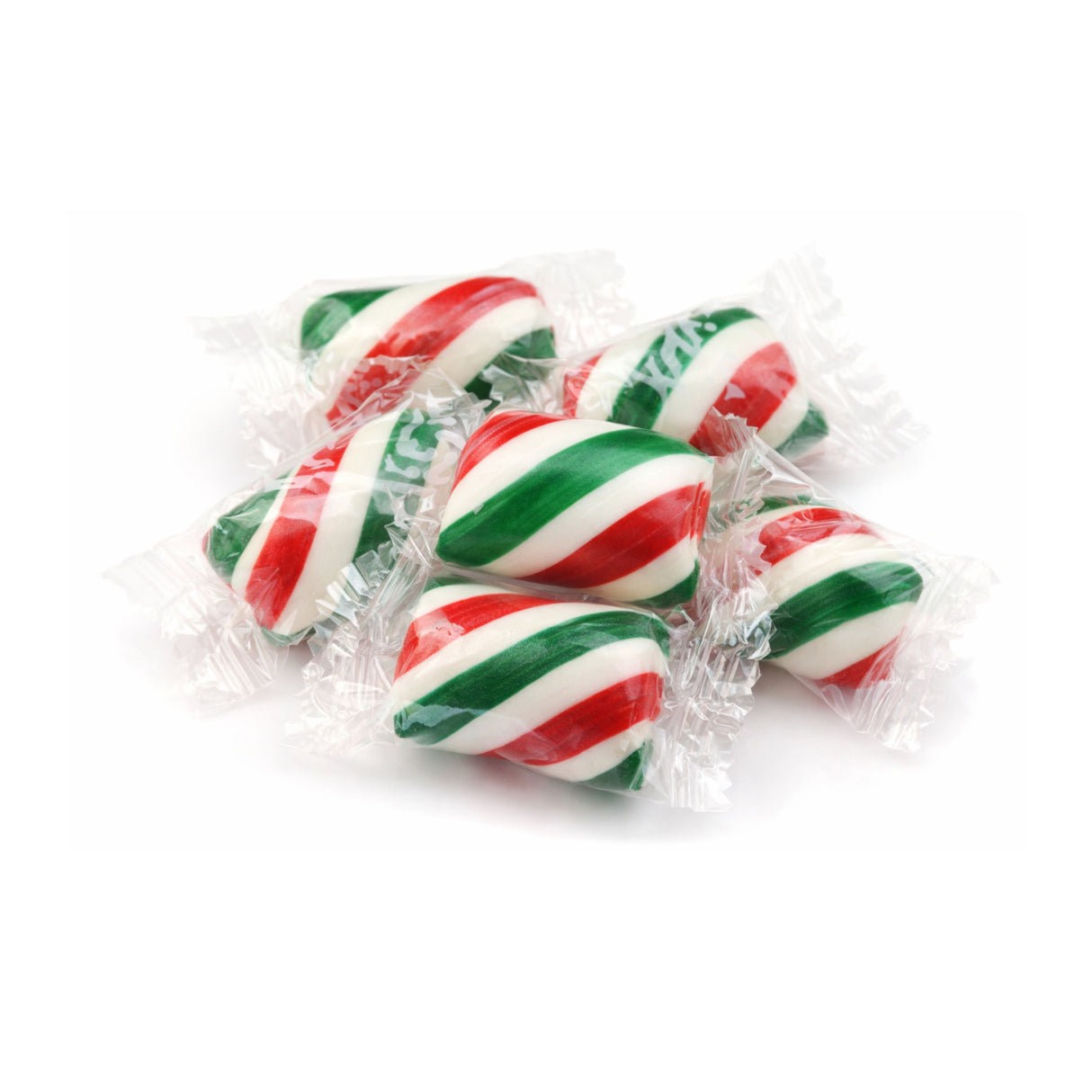 Atkinson's Red, White & Green Mint Twist Candy – Individually Wrapped – Bulk Value Bag