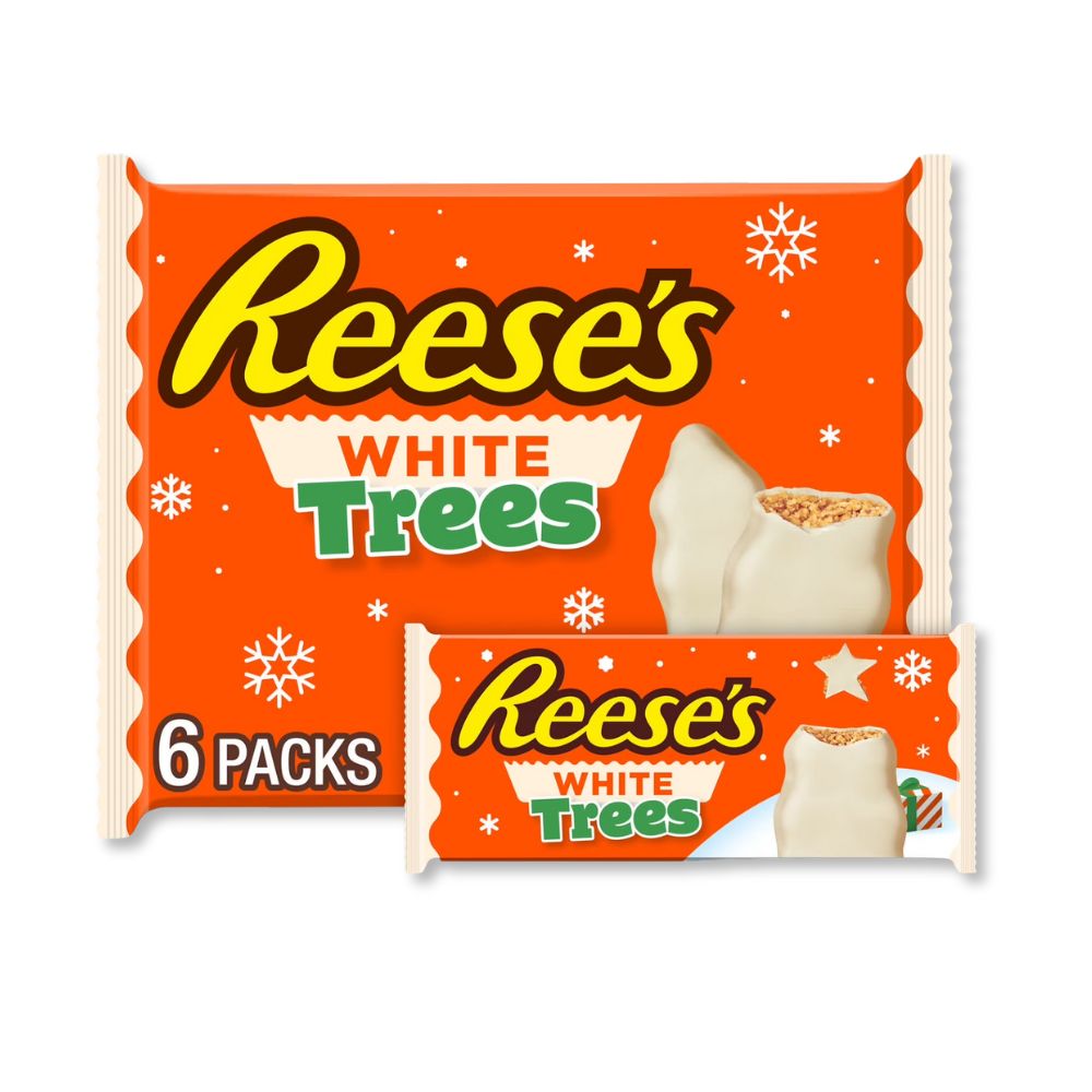 Reese’s White Chocolate Peanut Butter Trees, 1.2 oz, Bulk Value Pack