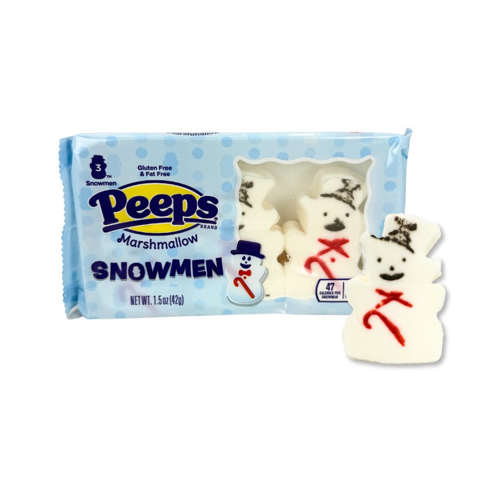 Peeps Marshmallow Snowmen Candy – Bulk Value Pack