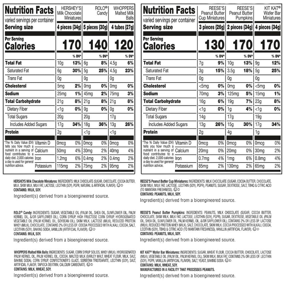 Hershey's Chocolate Assortment – 60 Pieces – 19.62 oz