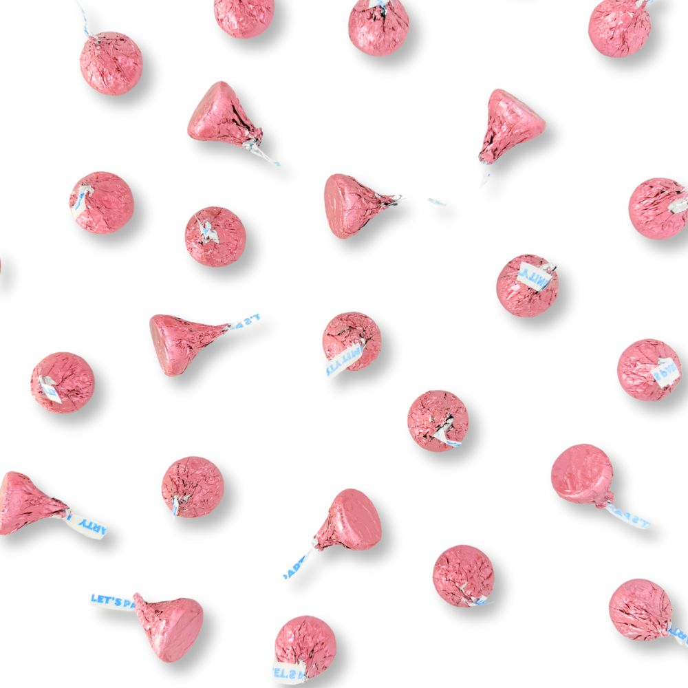 Hershey's Kisses Milk Chocolate – Pink Foils – Bulk Value Pack
