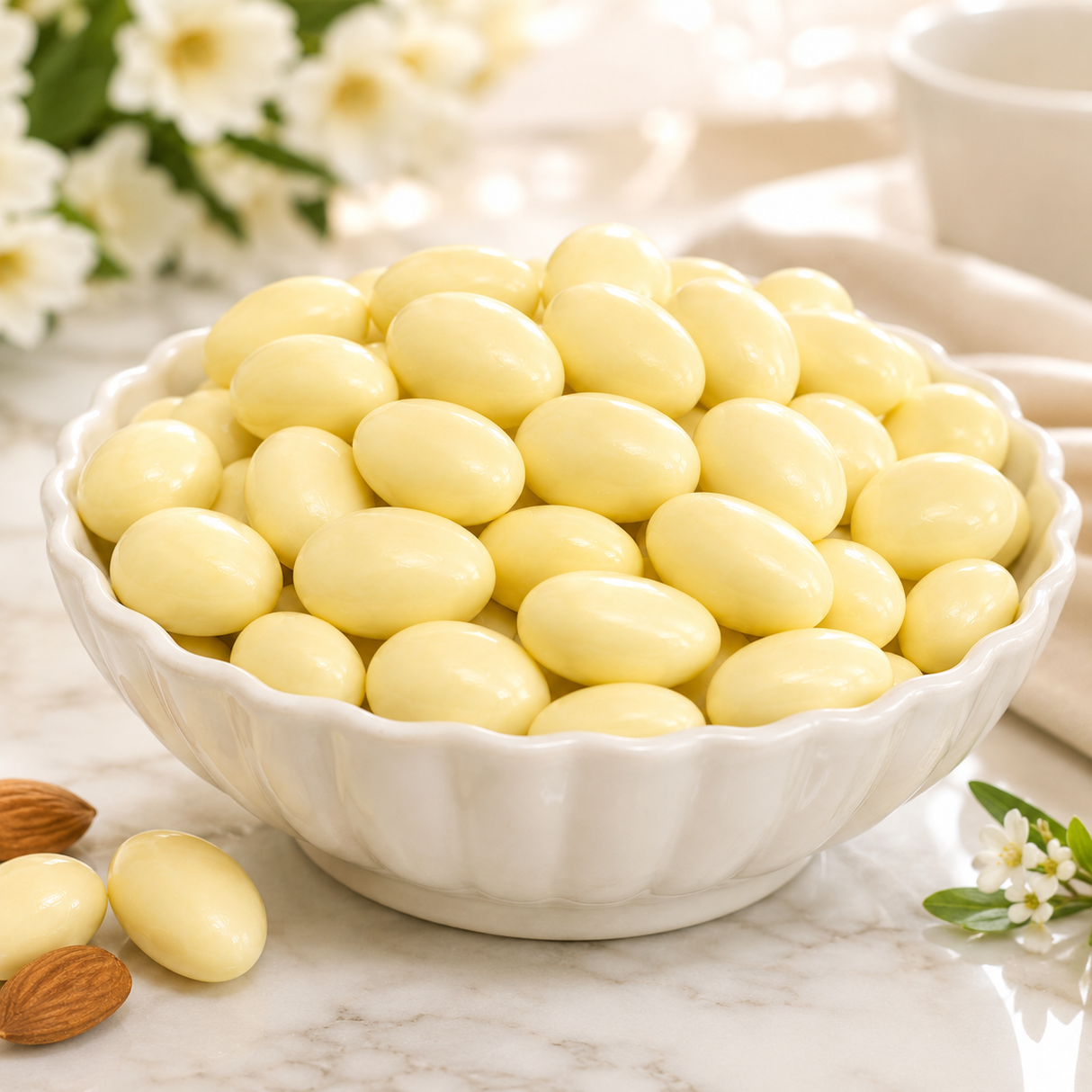 White Chocolate Covered Almonds – Bulk Value Bag
