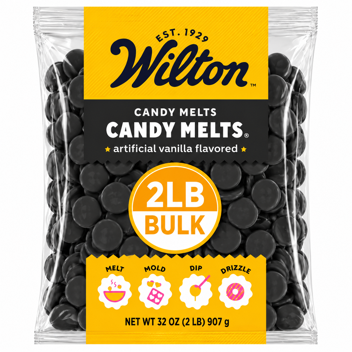 Wilton Black Confectionery Melting Wafers – Bulk Value Bag