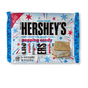 Hershey's White Creme and Sprinkles and Popping Candy Bars Limited Edition, 1.5oz, 6 Pack