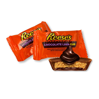 Reese's Chocolate Lava Milk Chocolate Peanut Butter Cups – Snack Size – Bulk Value Bag