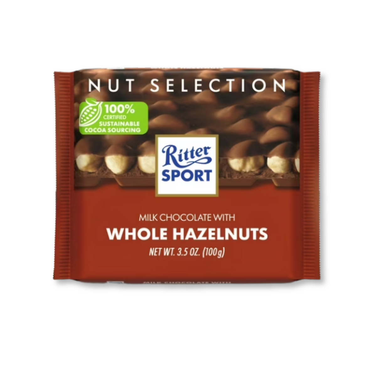 Ritter Sport Milk Chocolate With Hazelnut 3.5oz