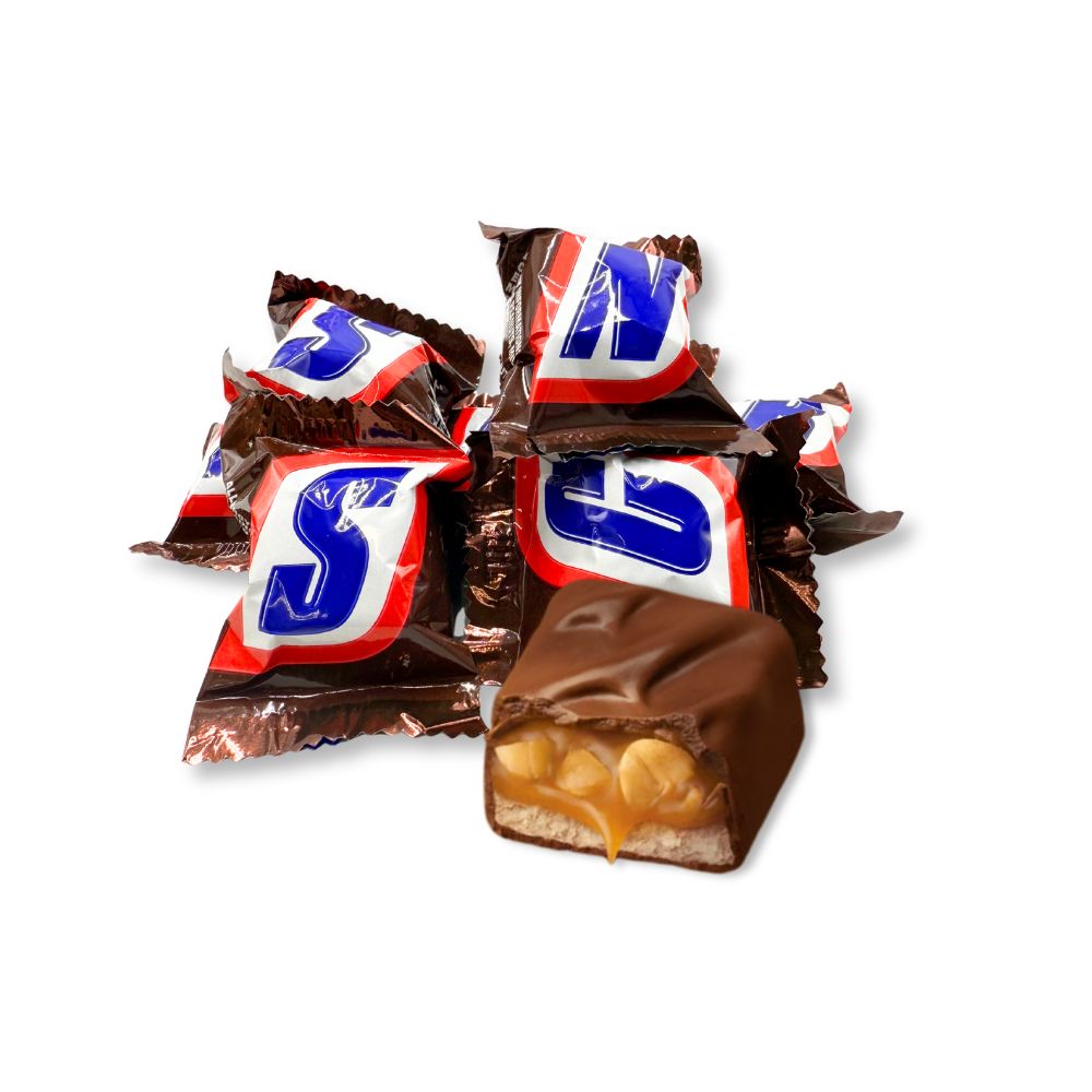Snickers Chocolate Candy Bar – Mini Size, Bulk Value Pack