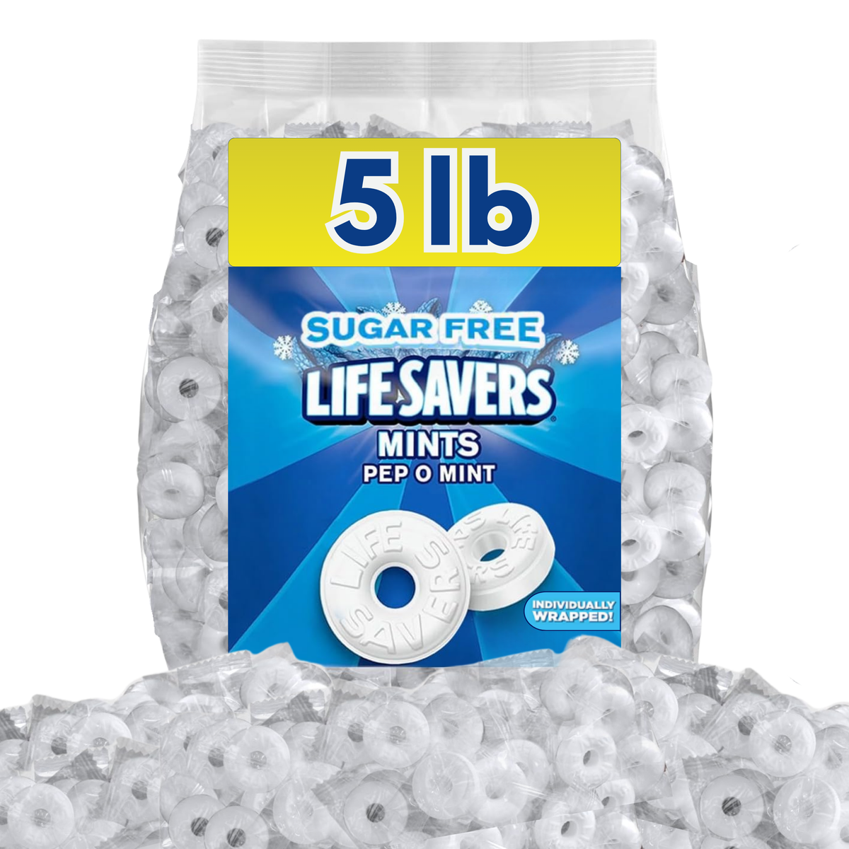 Life Savers Sugar Free Mints Pep-O-Mint – Bulk Value Bag