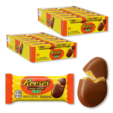 Reese's Milk Chocolate Peanut Butter Eggs 1.2 oz 36 Pack (Easter)