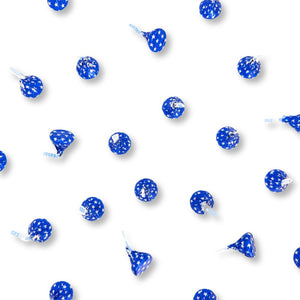 Hershey's Kisses Milk Chocolate Blue Foil With Stars