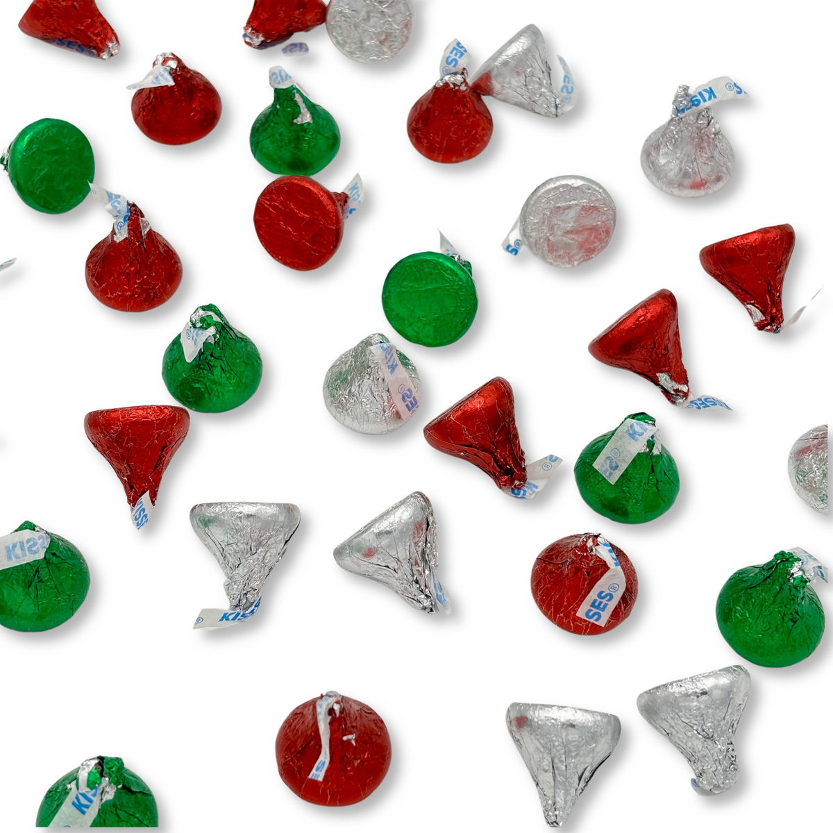 Hershey's Kisses Milk Chocolate – Christmas Foils, Bulk Value Bag