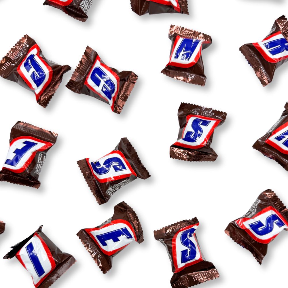 Snickers Chocolate Candy Bar – Mini Size, Bulk Value Pack