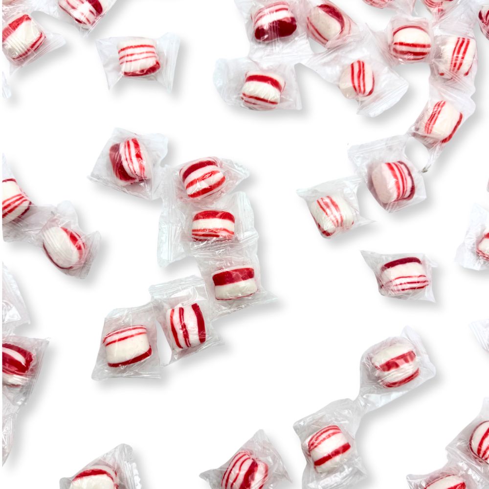 Peppermint Twist Hard Candy – Individually Wrapped –Bulk Value Bag