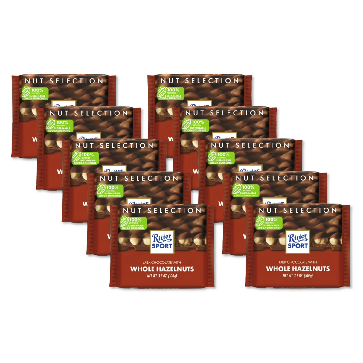 Ritter Sport Milk Chocolate With Hazelnut 3.5oz