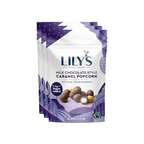 Lily's Milk Chocolate Style Caramel Popcorn 3.5 oz