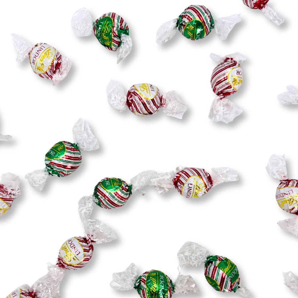 Lindt LINDOR Peppermint Assorted Chocolate Truffles – Bulk Value Bag