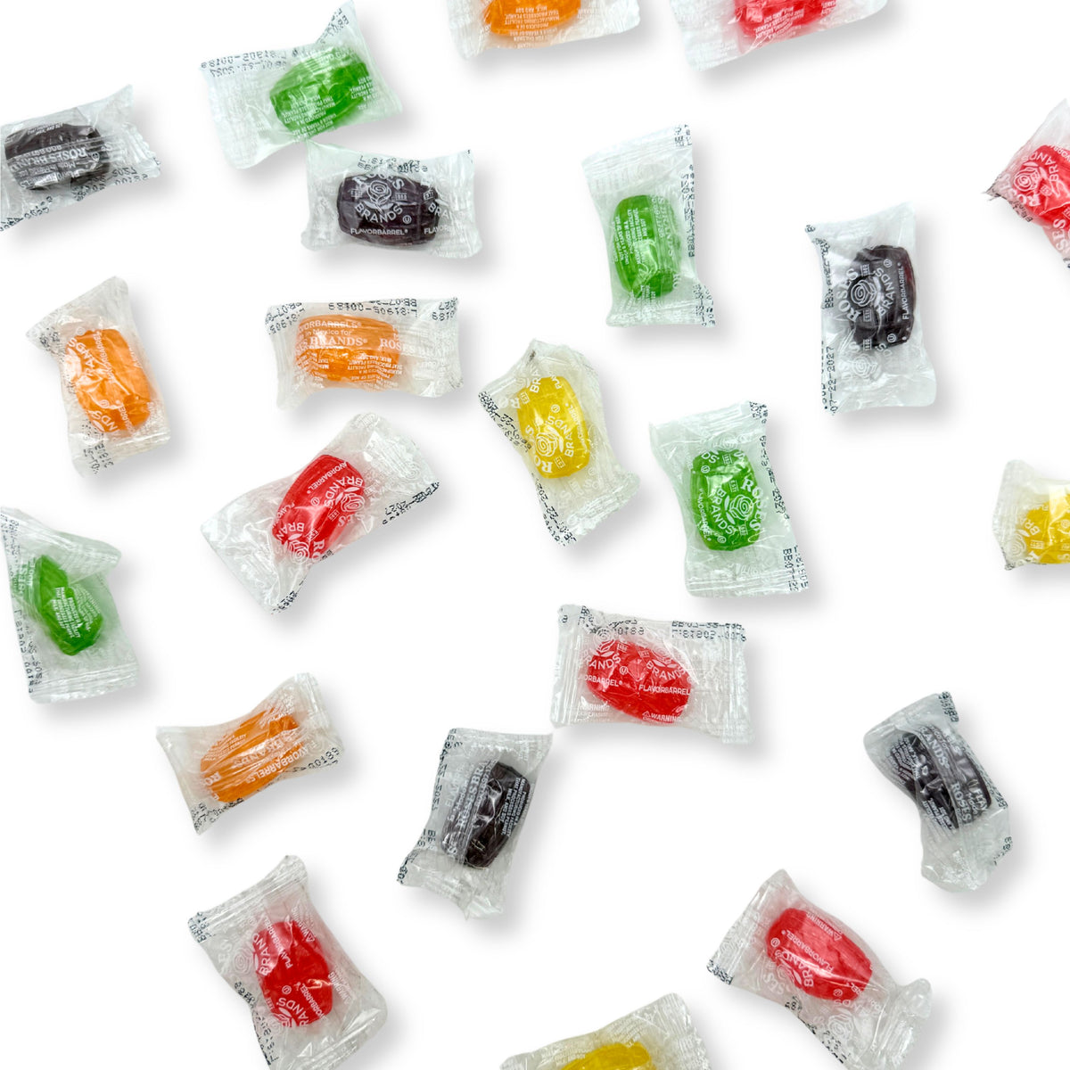Roses Brands Assorted Flavor Barrels Hard Candy – Bulk Value Bag