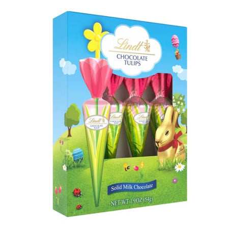 Lindt Milk Chocolate Tulips 4-pk (1.9 oz)