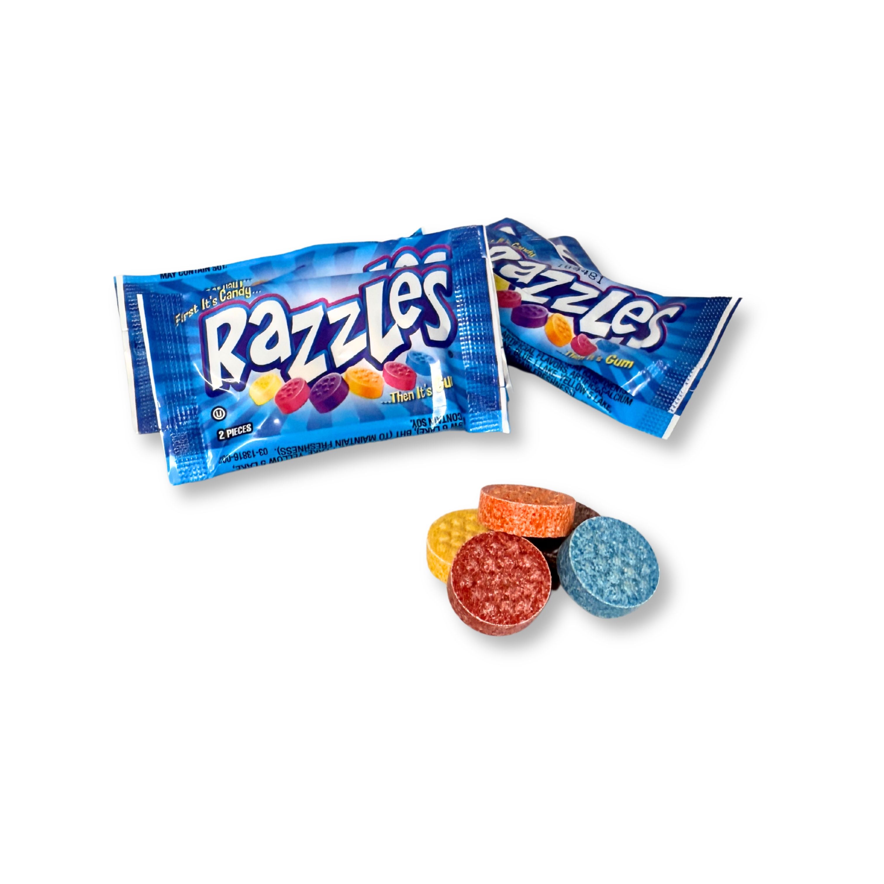 Razzles Original Candy Gum – Assorted Fruit Flavors – Bulk Value