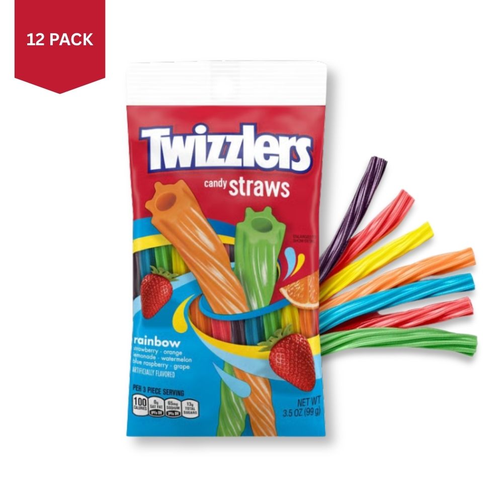 Twizzlers Candy Straw Rainbow 3.5oz